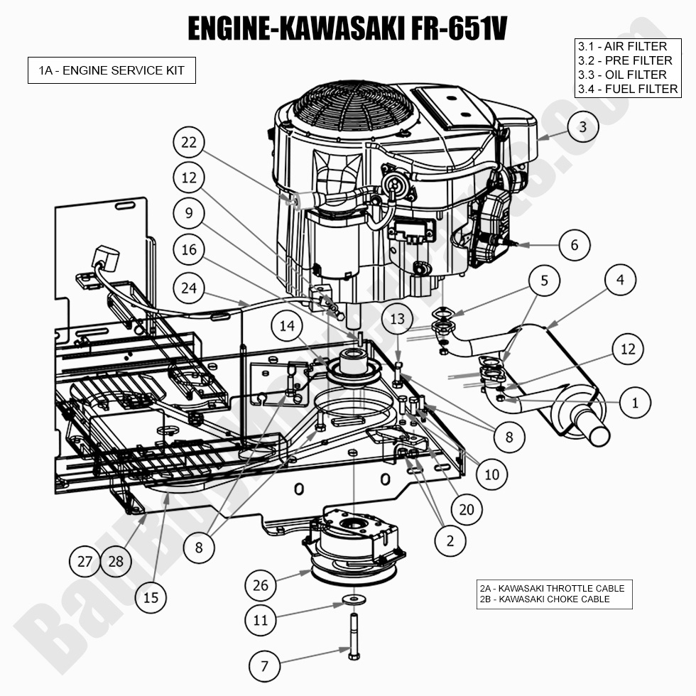 2562 - Bad Boy Mower Parts Lookup > 2021 > MZ & MZ Magnum > Engine - Kawasaki FR651V